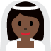 👰🏿‍♀️ woman with veil: dark skin tone display on Twitter